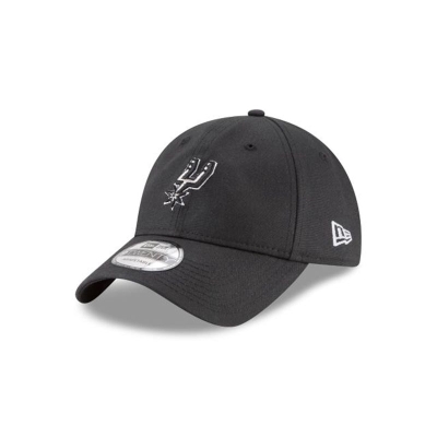 San Antonio Spurs Gorra | New Era NBA Waxed Canvas 9twenty Adjustable Cap Mexico - Negros